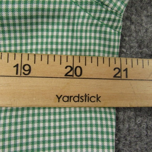 Mountain Khakis‎ Shirt Mens Medium Green Gingham Check Passport EC Outdoor - Picture 5 of 13